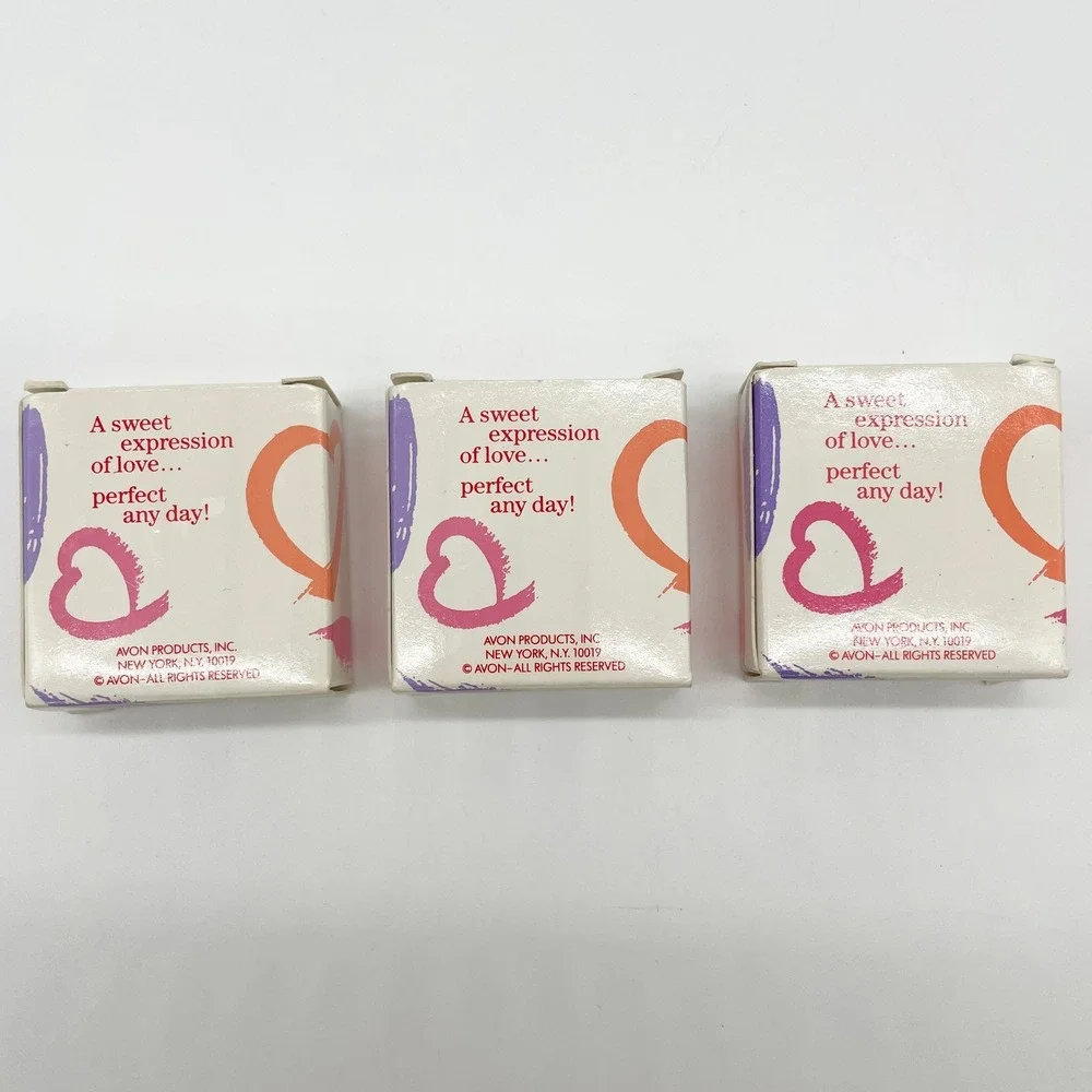 Vintage Avon Bath Soap Heart to‎ Heart 1980s Hugs Kisses Sweetheart Valentines